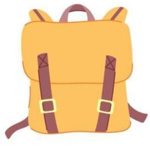 > Monogram Brown and Orange Backpack